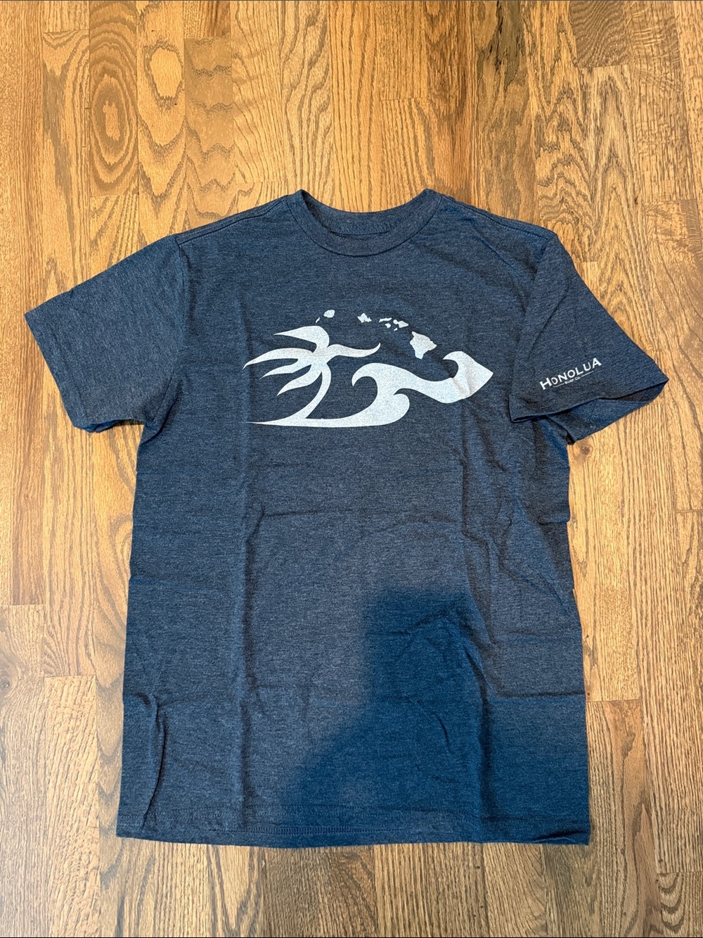 Men's Dark Heather Navy Honolulu Surf Co. Graphic Short Sleeve Tee | Size M